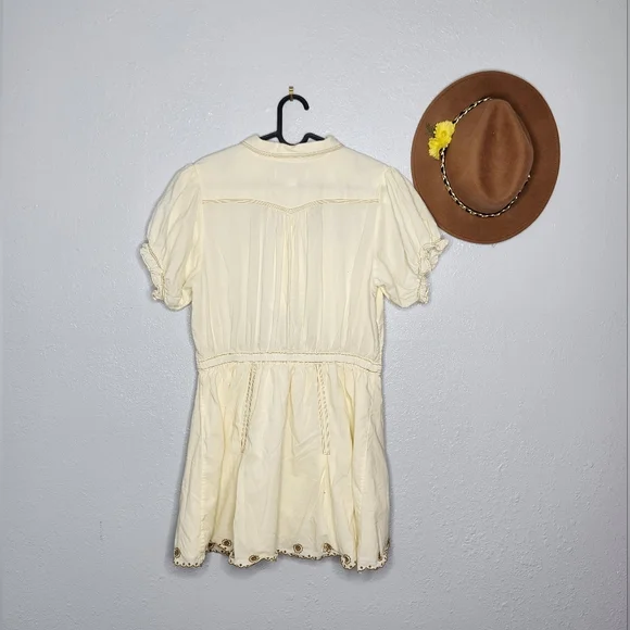 Kimchi Blue Cream Embroidered Mini Dress - Picture 3 of 5